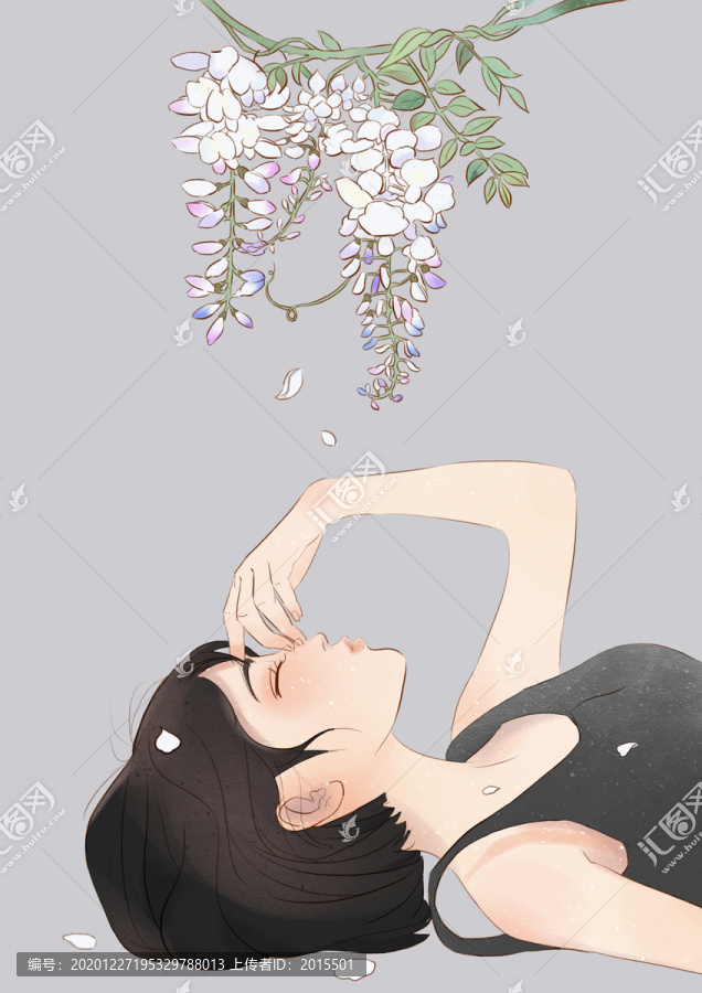 紫藤蘿女孩