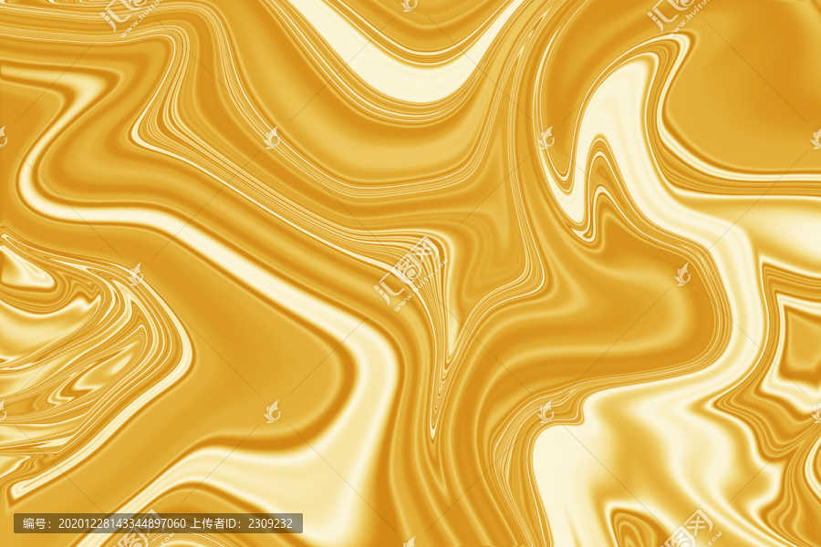 金色几何曲线纹理抽象波纹