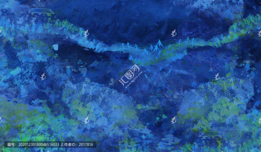 高端大氣中式山水背景墻