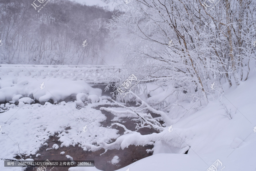 长白山雪景