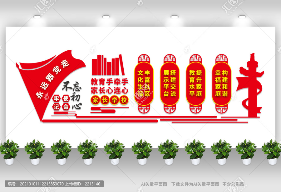 家長學校文化墻
