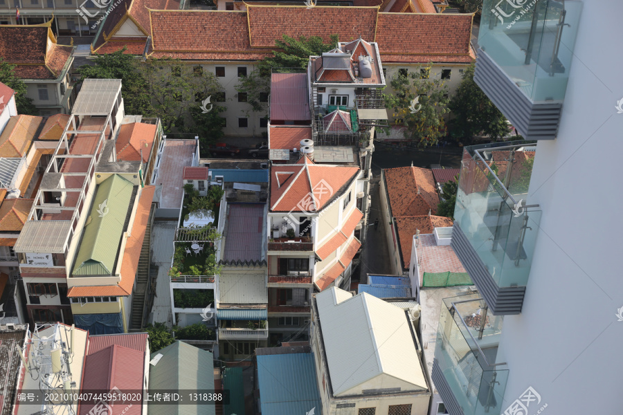 柬埔寨建筑外观俯视