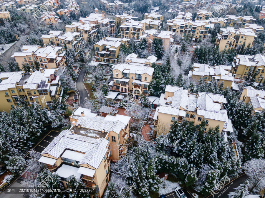 武隆仙女山雪景航拍