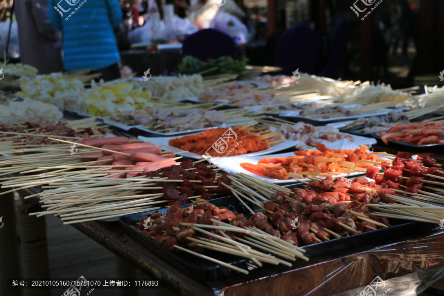 户外烧烤食材