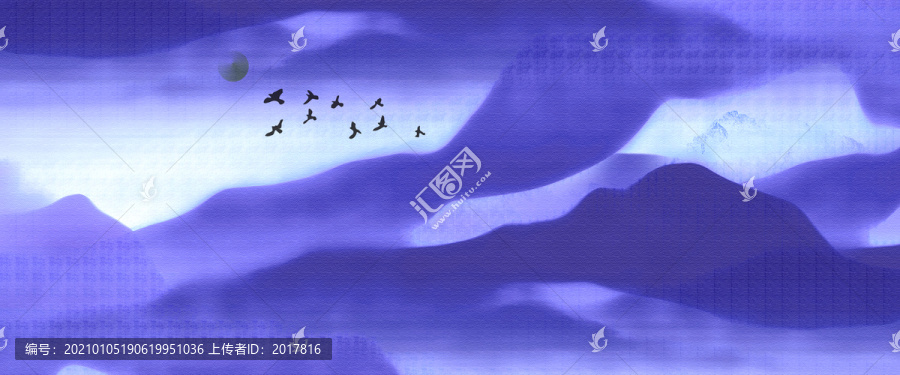 高端油畫山水