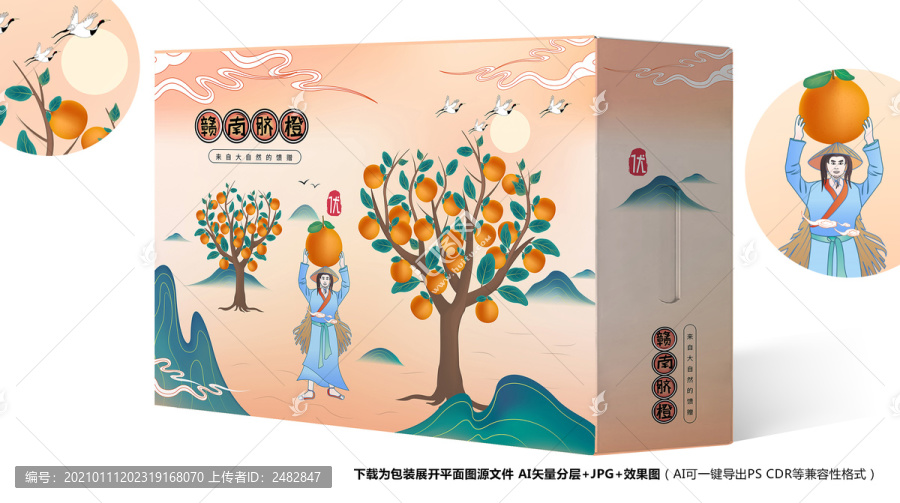 橙子包裝臍橙包裝