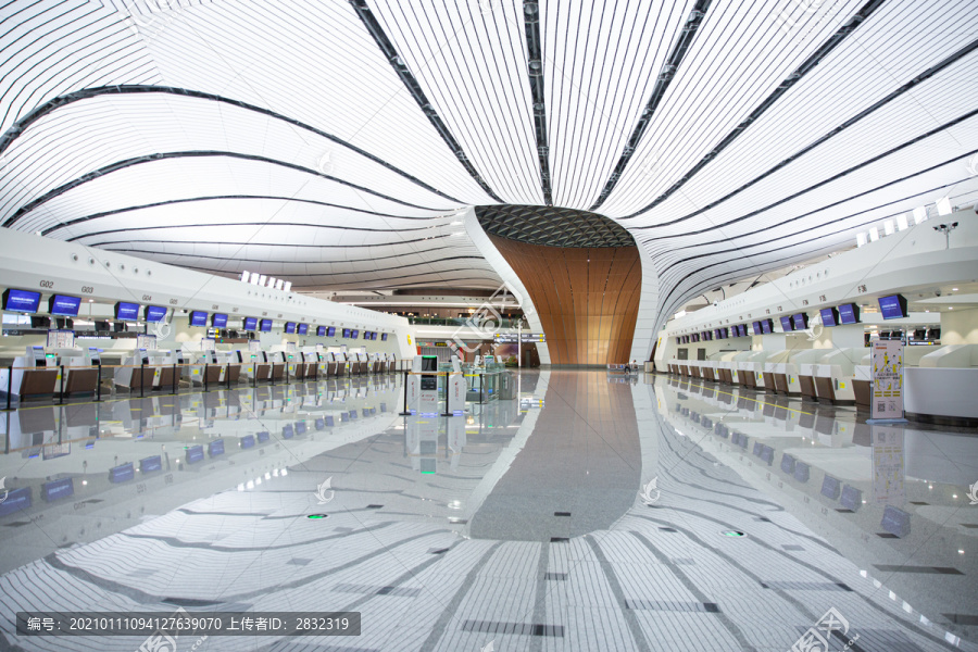 北京大兴机场候机厅内部设计风格