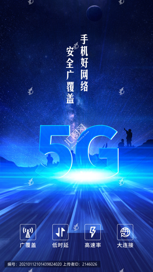 5G科技通信海报微信