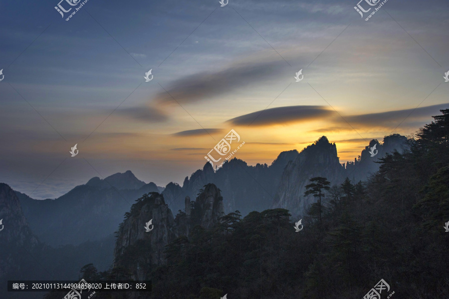 黄山冬景