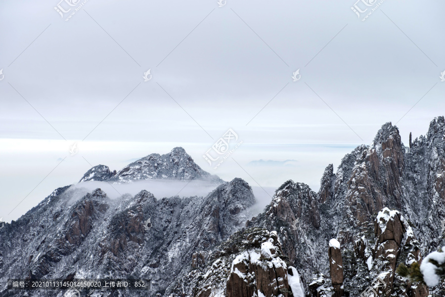 黄山冬景