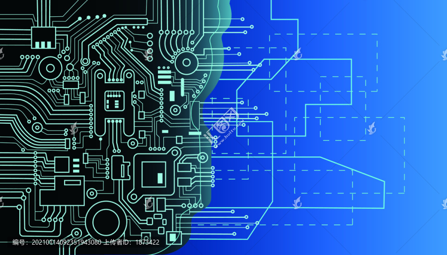 电路信息概念图形设计