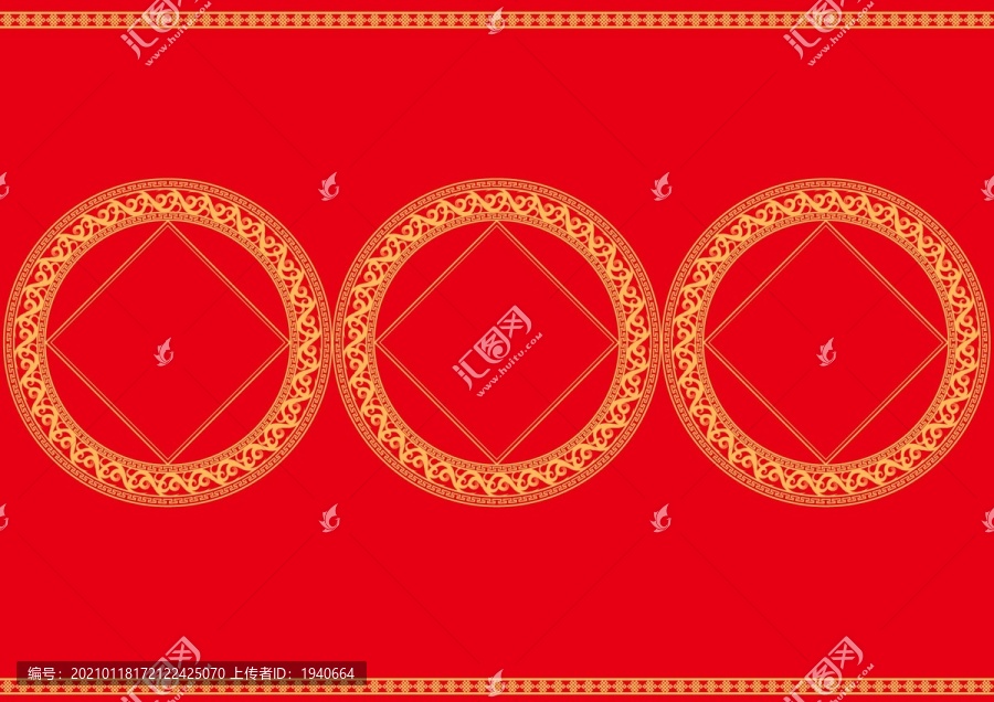 矢量花環(huán)邊框二