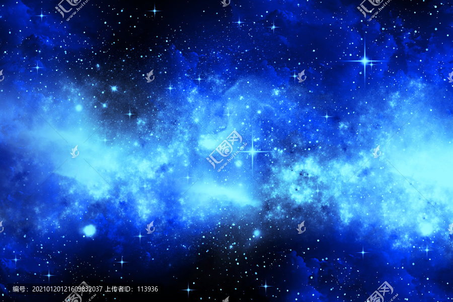 藍(lán)色星空?qǐng)D