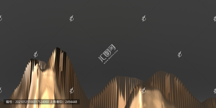 黑色金色山嵐