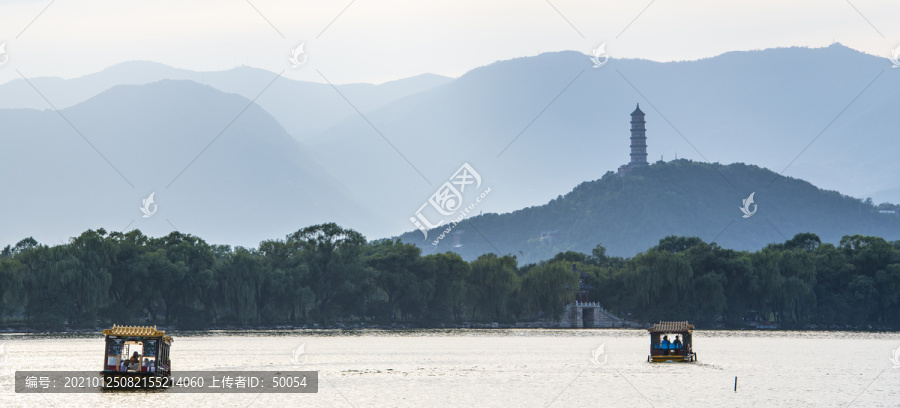 北京颐和园山水风光