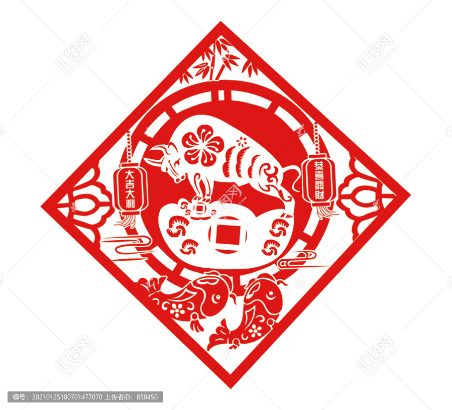 虎年剪紙
