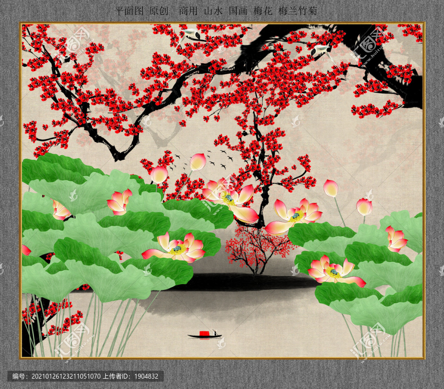 原創(chuàng)花鳥裝飾畫