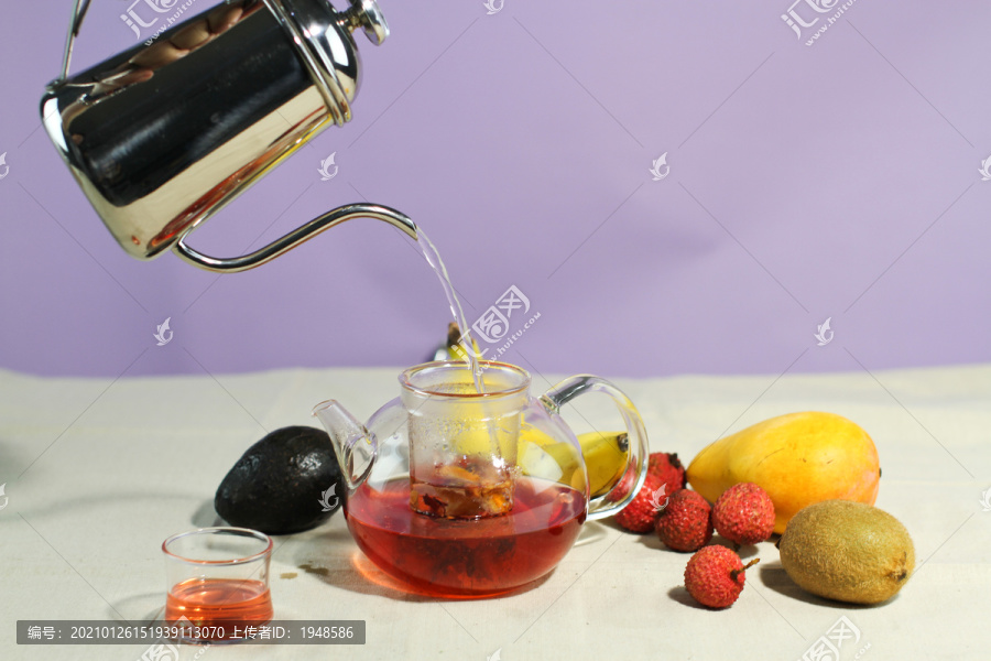 石榴橘子水果茶
