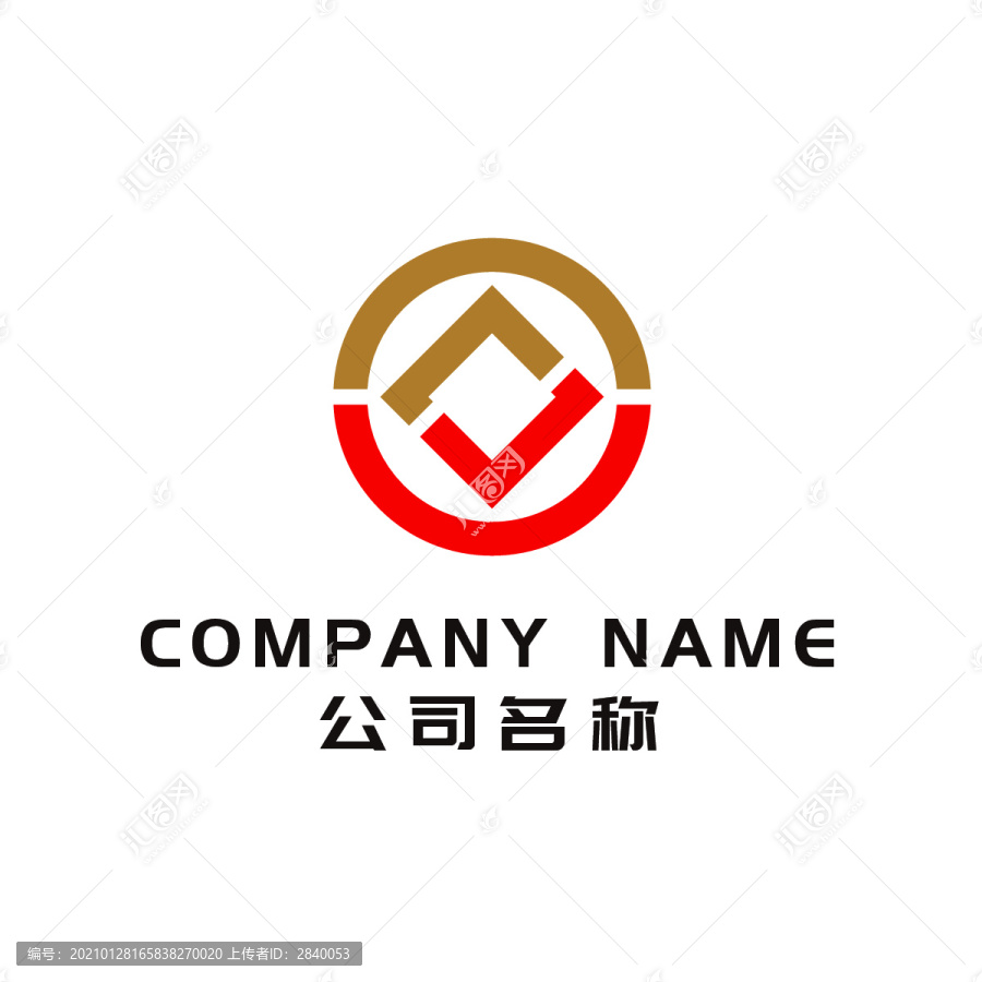 金融J字母logo