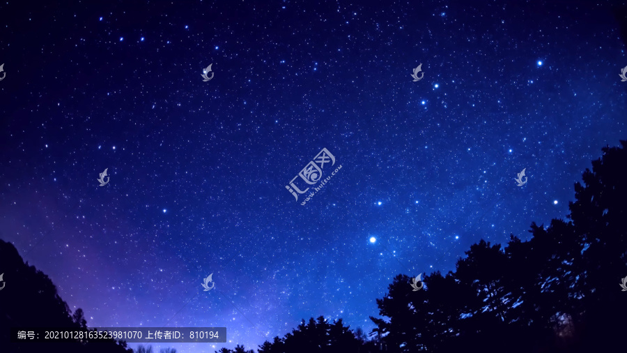 流星璀璨星空绚丽星星空梦幻素材