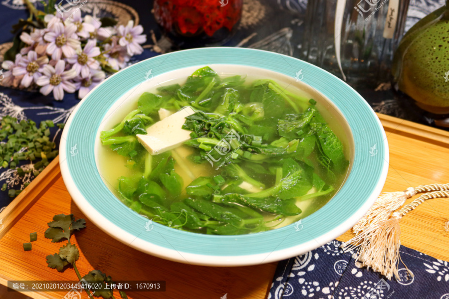 小菜豆腐湯