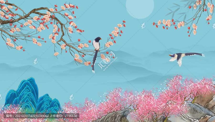 花鳥梅花