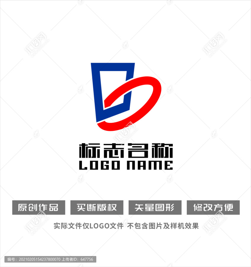 b字母标志科技门窗logo