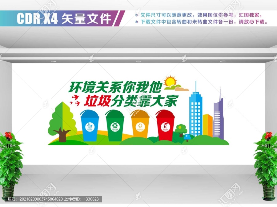 垃圾分類文化墻