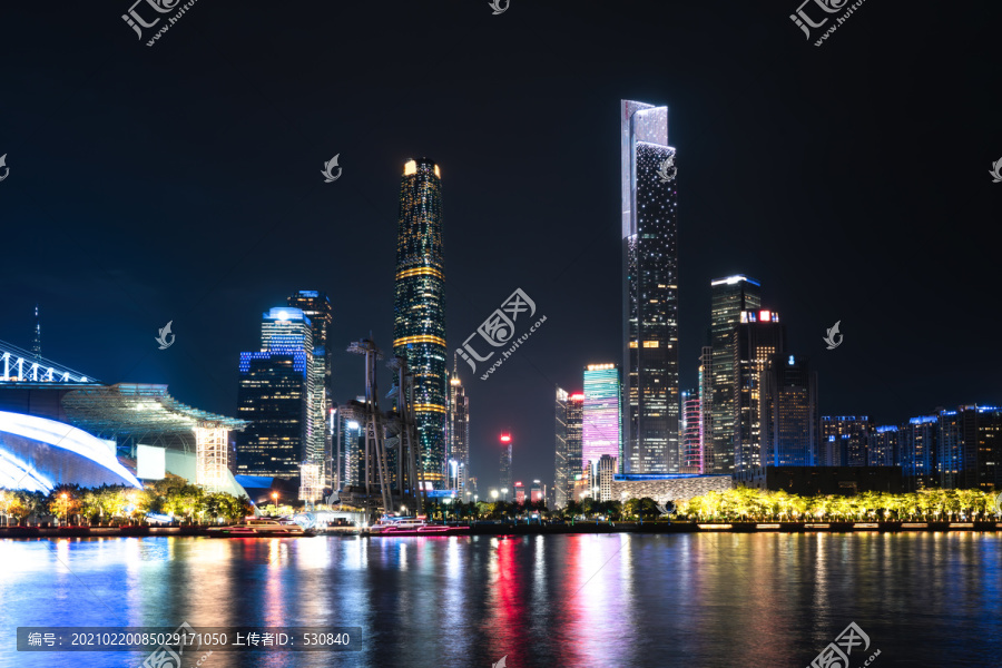 广州珠江新城夜景
