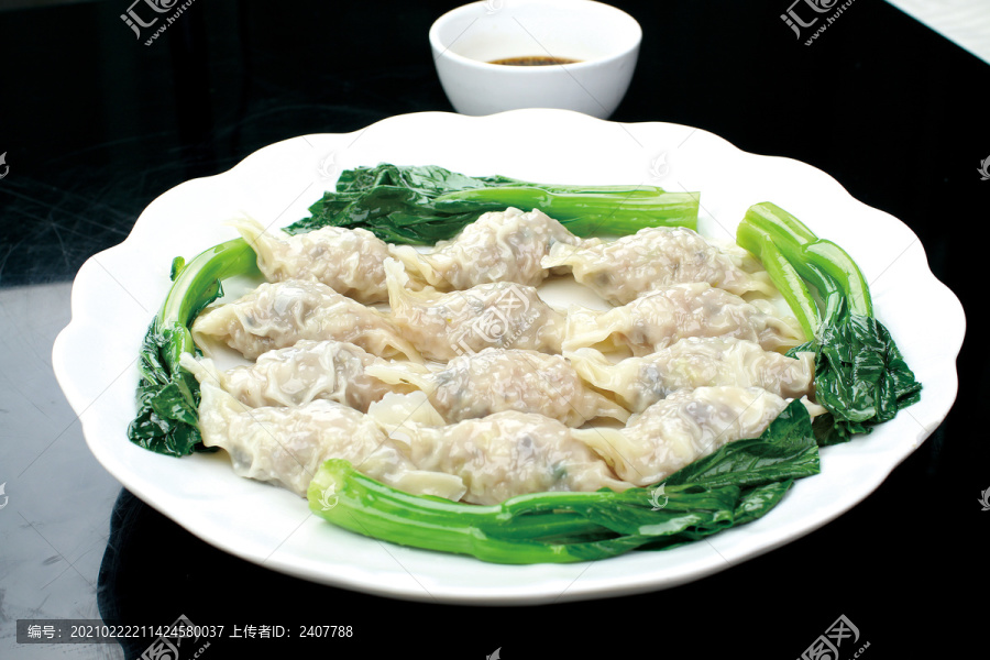 白灼京葱鲜肉饺