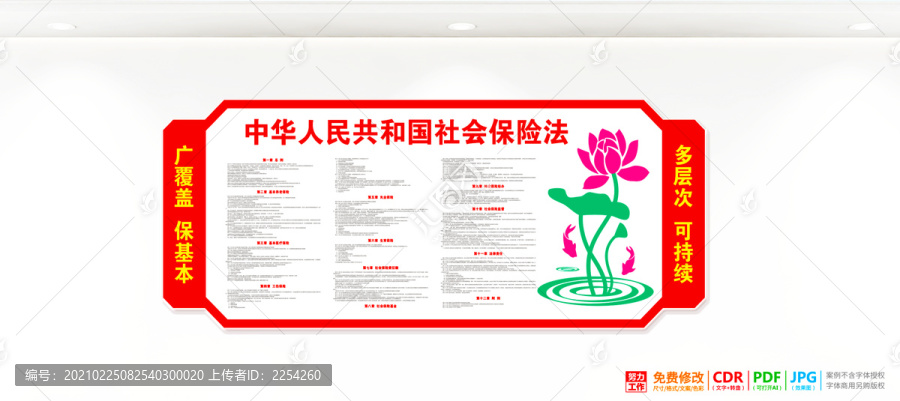 社會(huì)保險(xiǎn)法文化墻