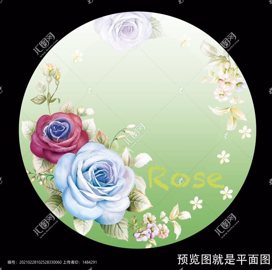 玫瑰花盤