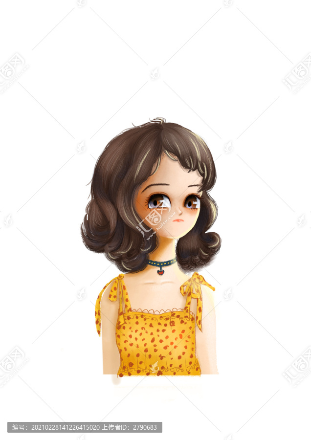 卷發(fā)女孩