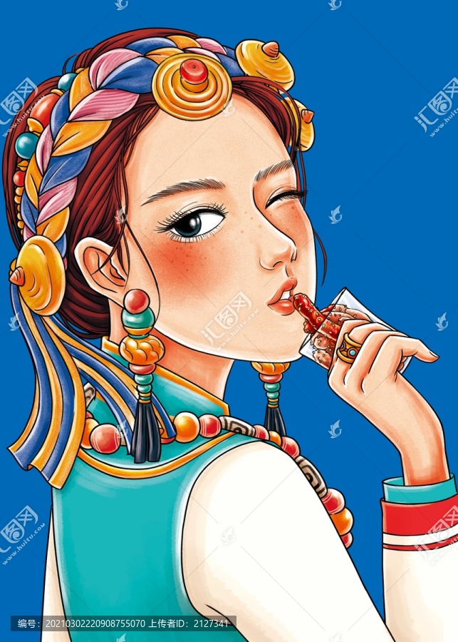 藏族女孩