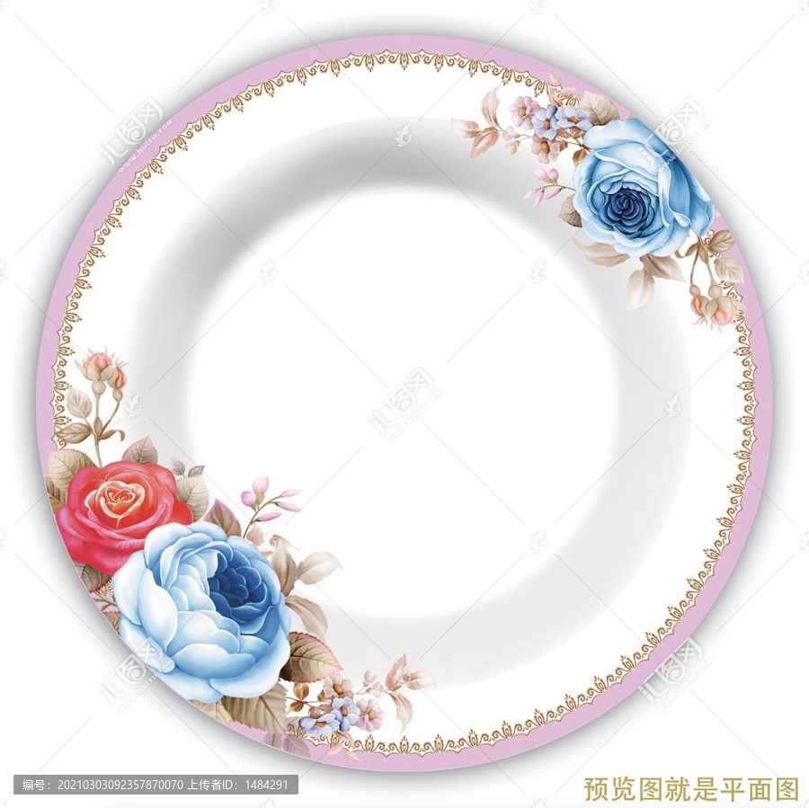 粉邊玫瑰花
