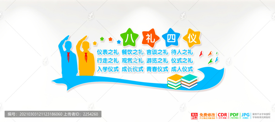 八禮四儀文化墻