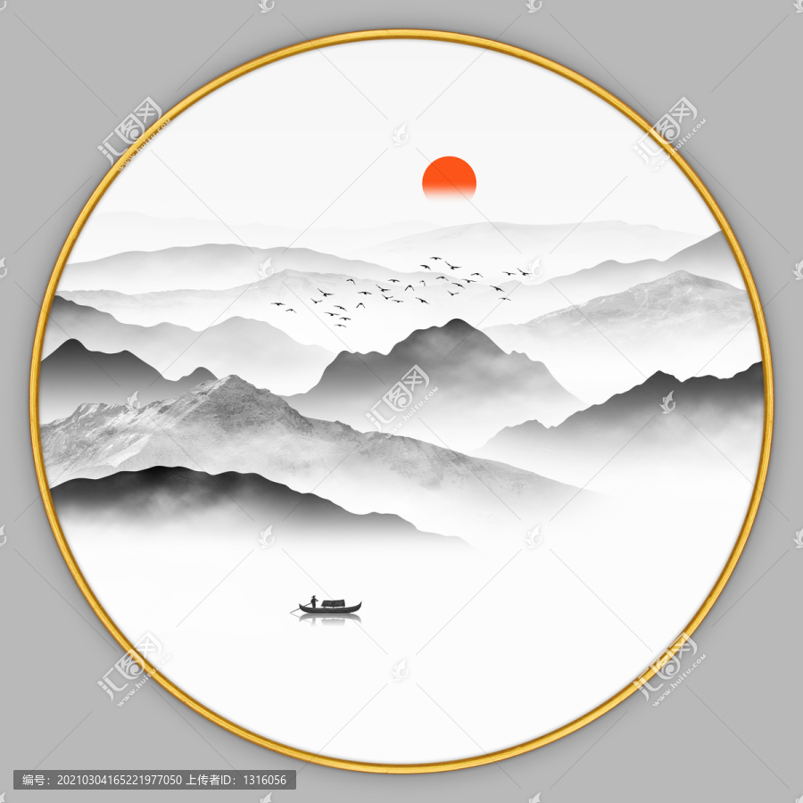 禪意山水畫
