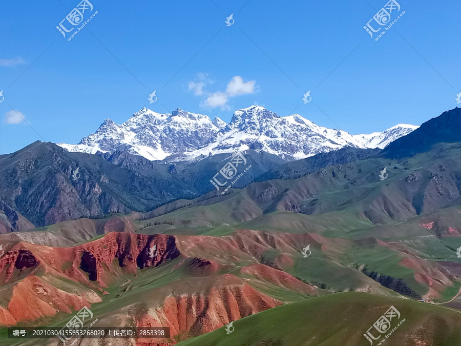 青海海西蒙古自治州草原风光