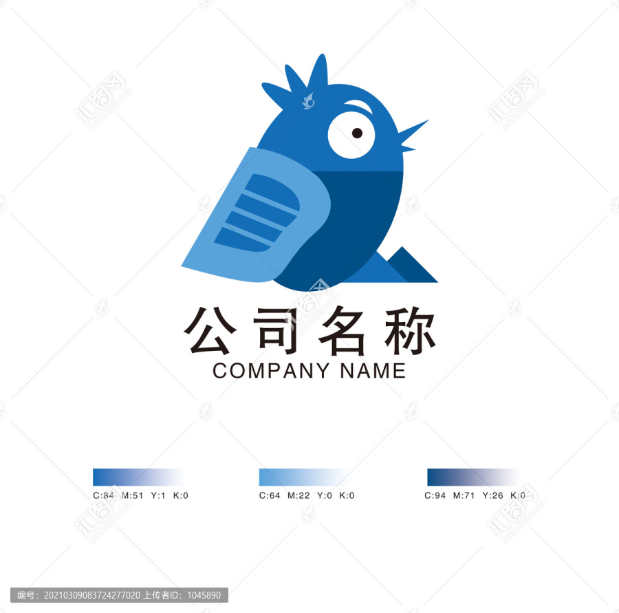 卡通小鳥logo