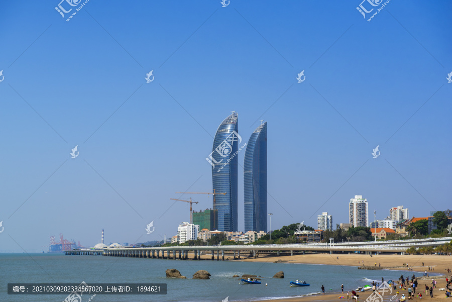 厦门环岛路海边风景