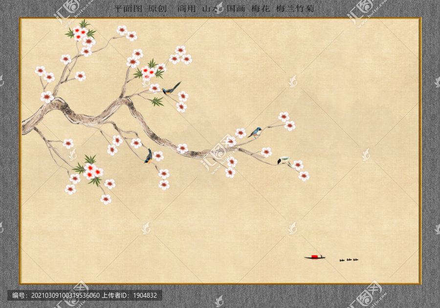 原創(chuàng)花鳥裝飾畫