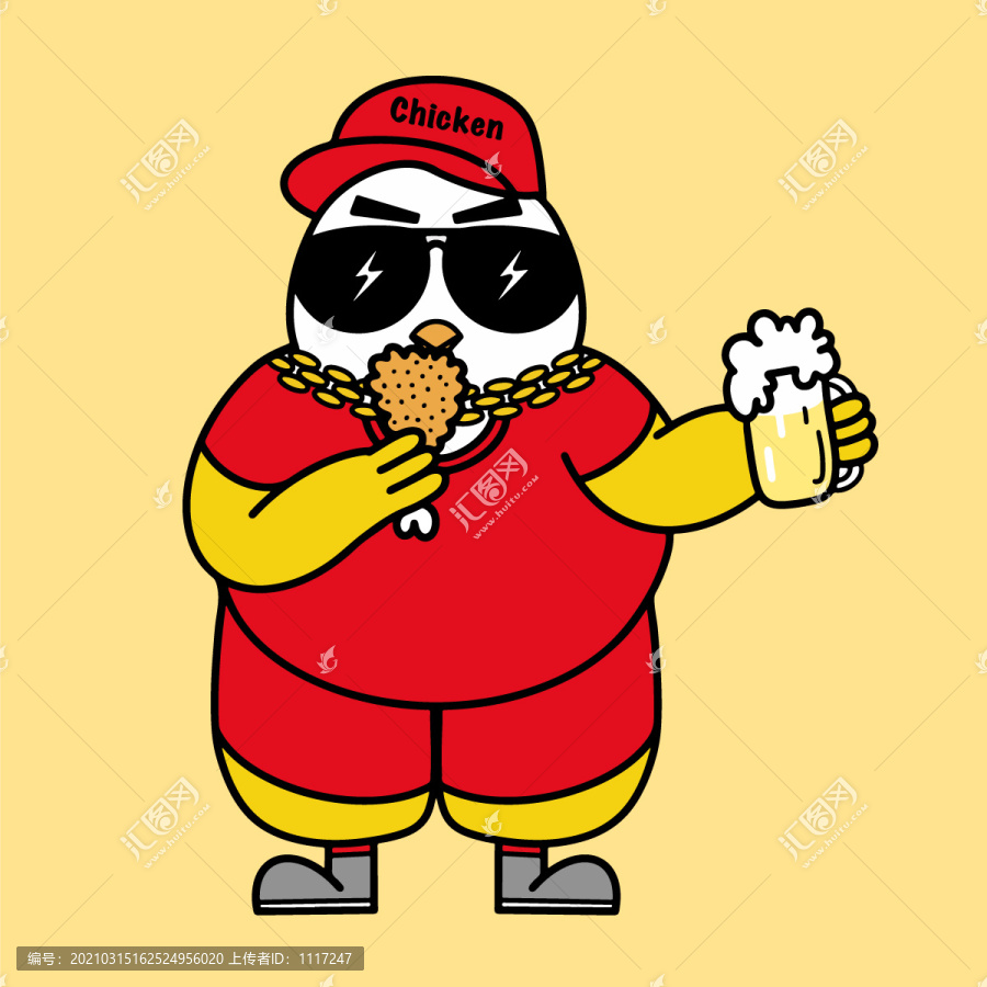 炸雞配啤酒
