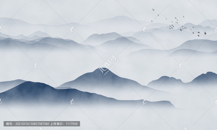 抽象山水