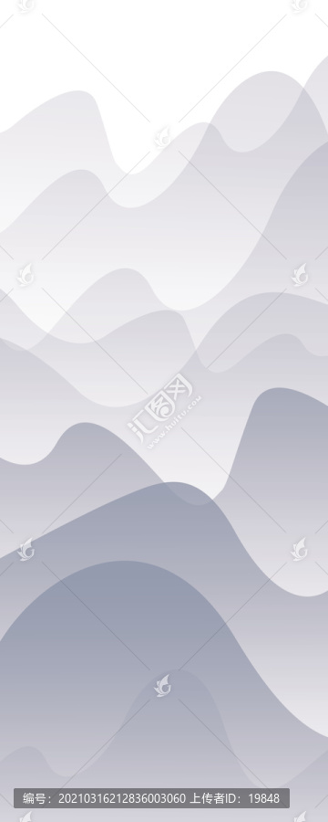 豎幅山水畫