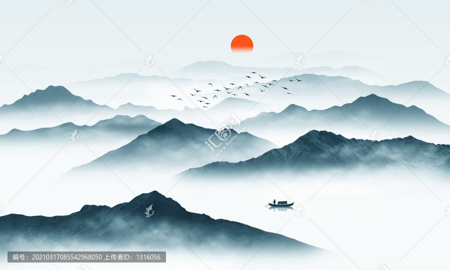 新中式水墨山水