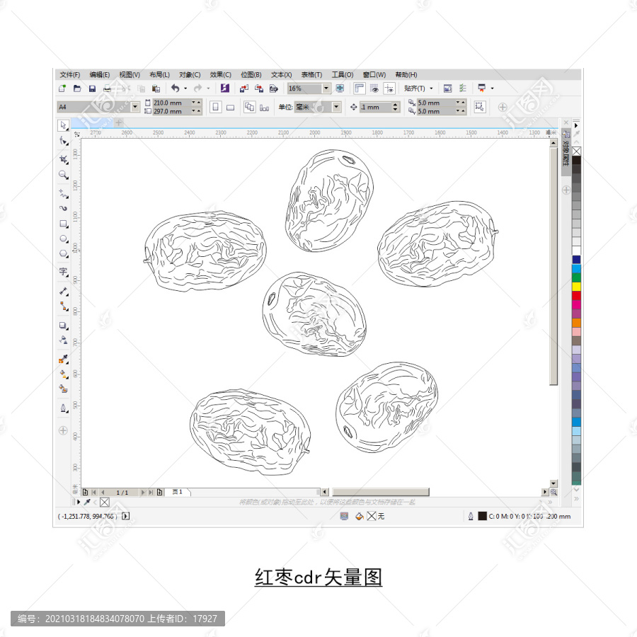 紅棗cdr矢量圖