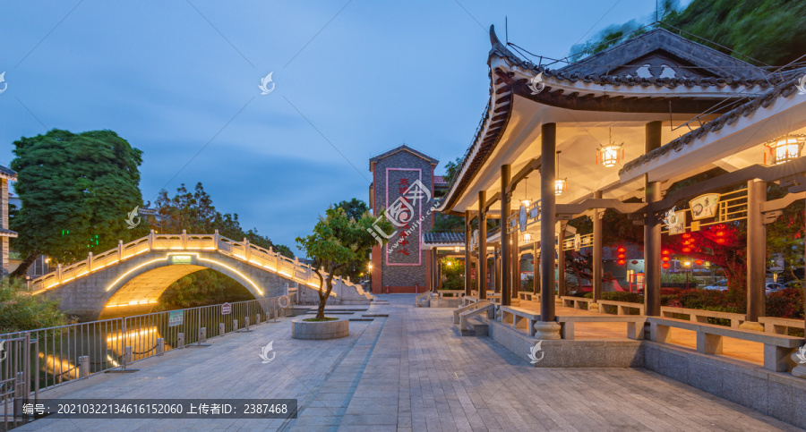 东涌水乡风情街夜景