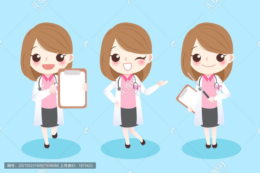 女醫(yī)生創(chuàng)意設計插圖