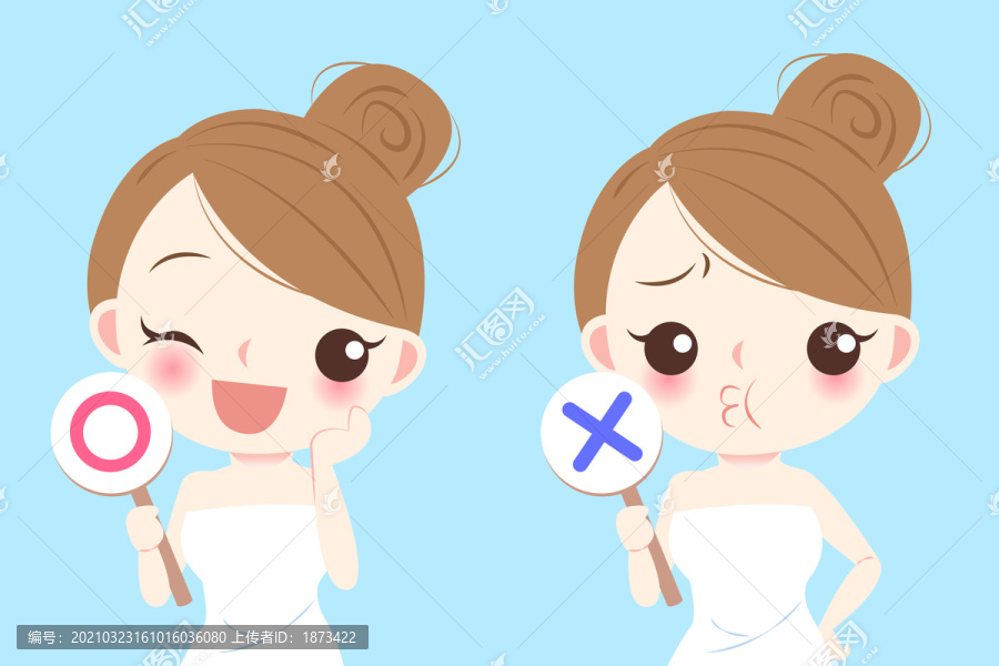 皮膚護(hù)理創(chuàng)意設(shè)計(jì)插圖
