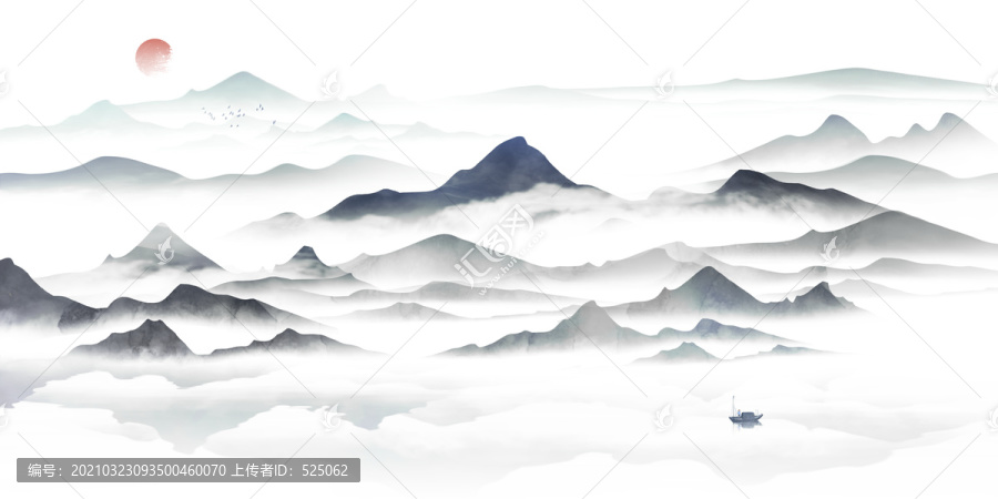 意境水墨山水畫(huà)